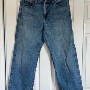 Classic wide leg Blue Denim Jeans